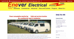 Desktop Screenshot of eneverelectrical.com.au